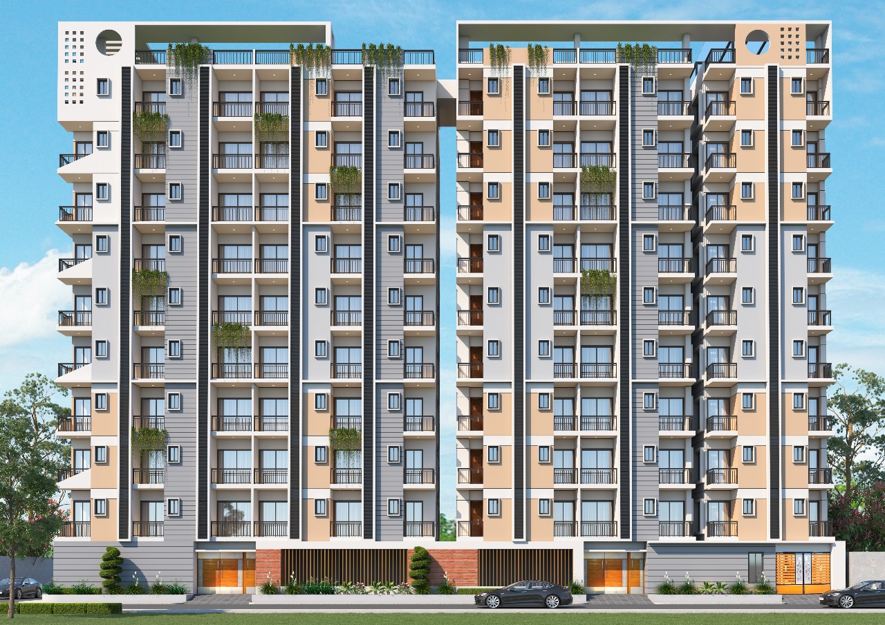 Dream Garden Palace building render, front elevation
